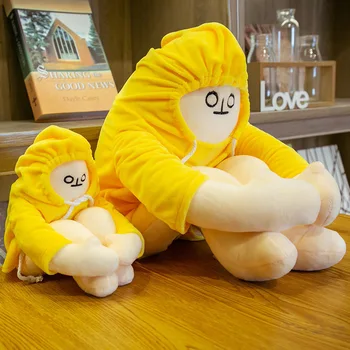 Juokinga Lėlės Geltonas Bananų Vyras Pliušiniai Žaislai Korėja Populiarus Anime Nuraminti Lėlės Gimtadienio Dovanos Vaikams, Kūdikių Kawaii Plushies