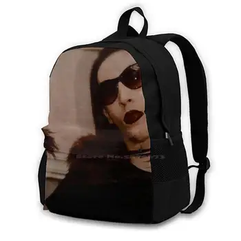 Marilyn Manson Paauglių Kolegijos Studentų Nešiojamojo Kompiuterio Kuprinė, Kelioniniai Krepšiai, Marilynmanson Brianwarner Rockstar
