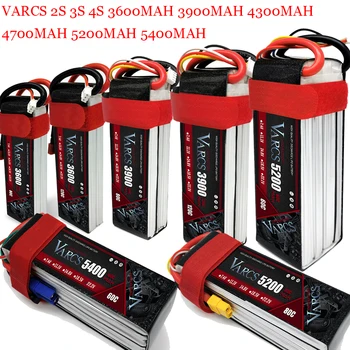 VARCS Lipo Baterija 2S 3S 4S, 6S 3600MAH 3900MAH 5200MAH 5400MAH 74V 11.1 V, 14.8 V 22.2 V T XT60 EB5 XT90 DEKANAI TRX XT150 XT90S